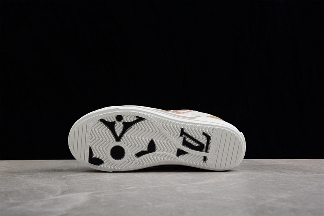 Chanel [L*V TRAINER SNEAKERS WHITE/WHITE/BROWN]-[WOMAN:35-39]-[MAN:40-45] - Image 4