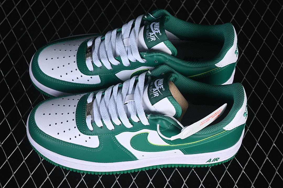 Nike [FJ4146-122]-[AIR FORCE 1 LOW 07 WHITE/WHITE/MALACHITE]-[WOMAN:36-39]-[MAN:40-45] - Image 11