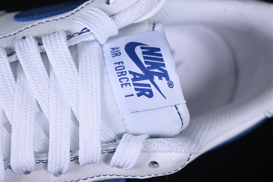 Nike [HQ2037-100]-[AIR FORCE 1 07 LOW WHITE/DEEP ROYAL BLUE]-[WOMAN:36-39]-[MAN:40-45] - Image 9