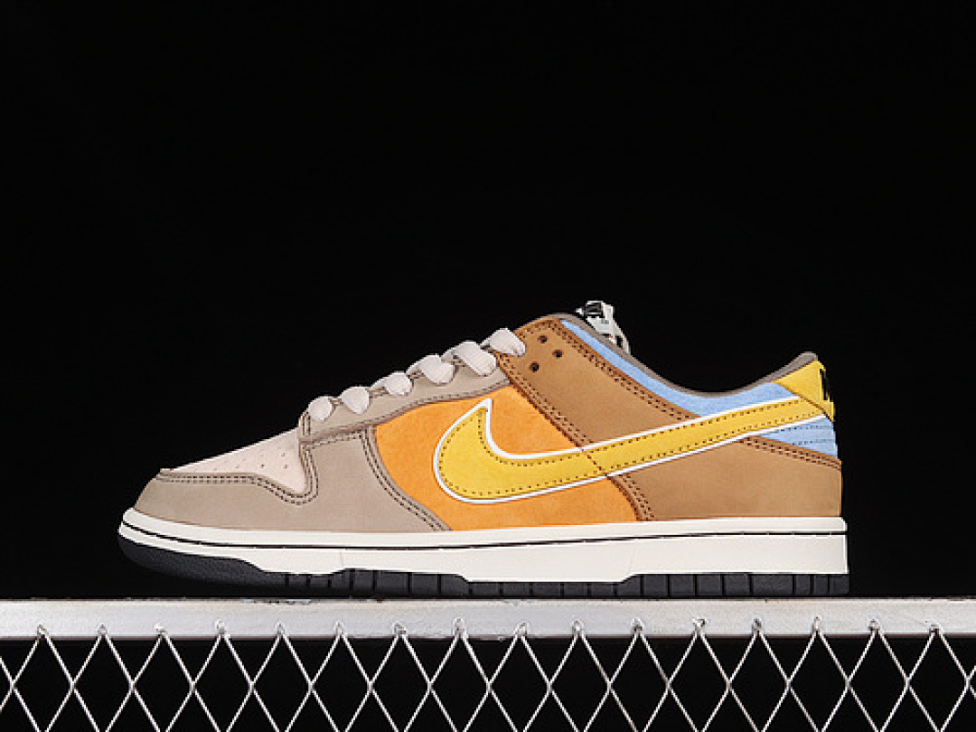 Unbranded [LF0039-018]-[OTOMO KATSUHIRO SB DUNK LOW STEAMBOY OST GREY/YELLOW/BROWN/BLUE]-[UNISEX:36-47.5], photo 1