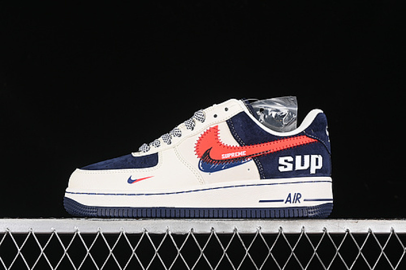 Nike Nike AIR FORCE 1 07 LOW SUPREME WHITE/RED/BLUE · DM1688-801, photo 1