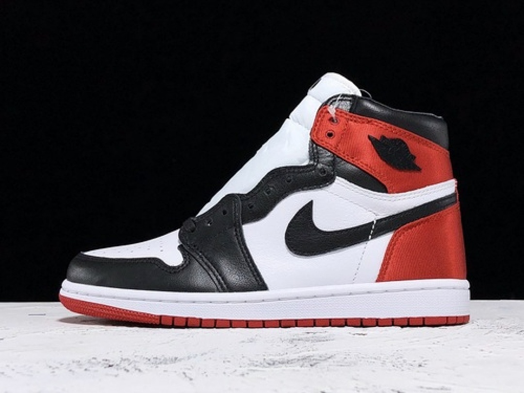 Jordan Jordan [CD0461-016]-[H12 AIR 1 RETRO HIGH SATIN BLACK TOE BLACK/WHITE/RED]-[UNISEX:36-45], photo 1