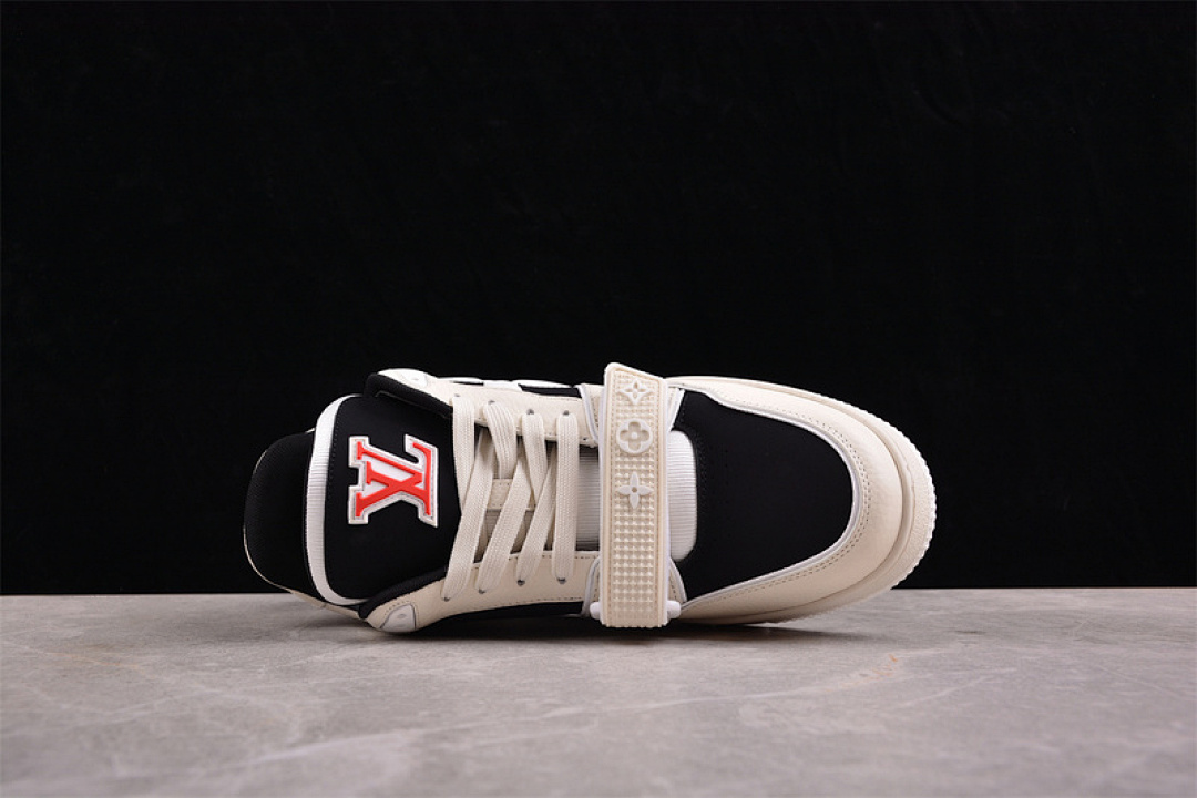 Louis Vuitton [2024TRAINER L*V LOUIS VUITTON TRAINER BLACK/GREY/KHAKI]-[WOMAN:35-39]-[MAN:40-45] - Image 8