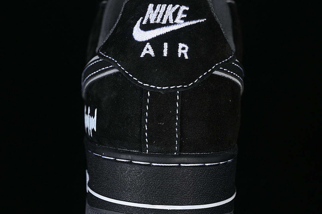 Nike [DD8585-200]-[AIR FORCE 1 07 LOW CASUAL SNEAKERS BLACK/DARK GREY]-[WOMAN:36-39]-[MAN:40-45] - Image 6