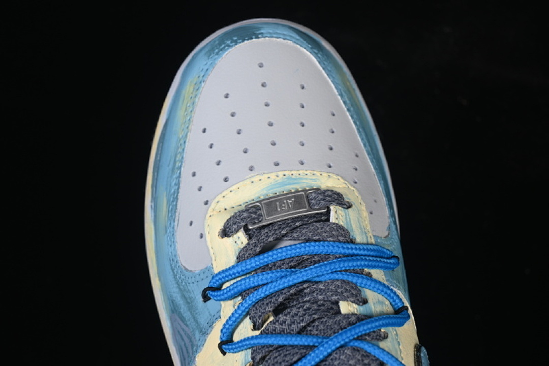Nike [ZG0088-228]-[AIR FORCE 1 07 LOW CASUAL SNEAKERS SKY BLUE/WHITE]-[WOMAN:36-39]-[MAN:40-45] - Image 9
