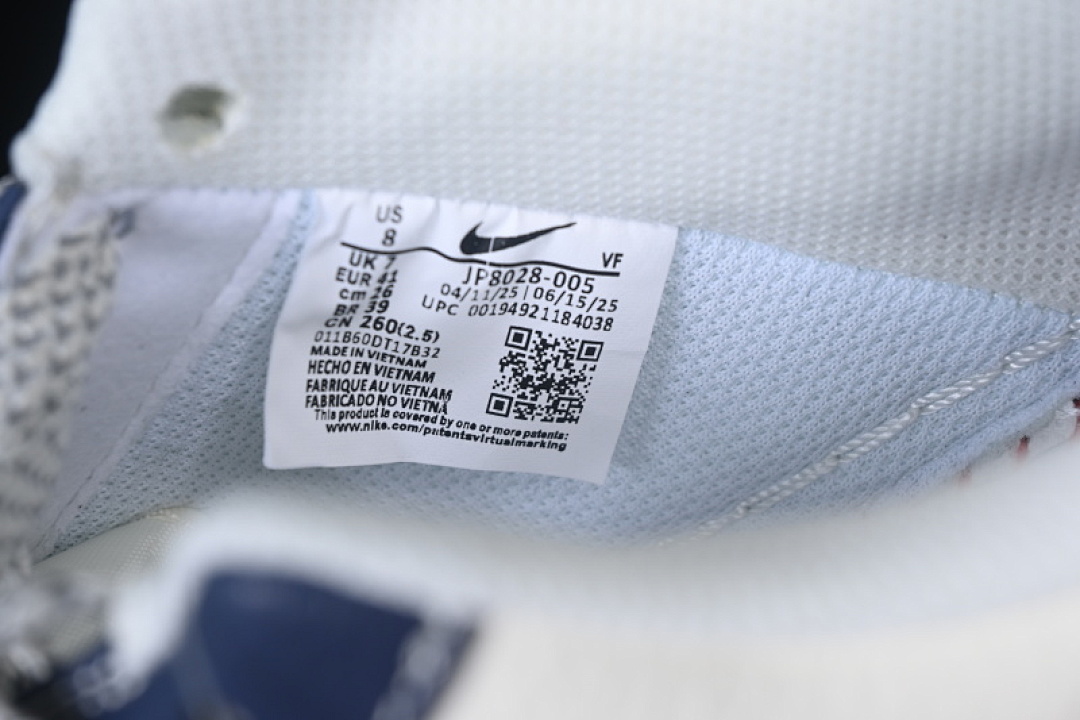 Nike [JP8028-005]-[AIR FORCE 1 07 LOW UN WHITE/BLUE/RED]-[WOMAN:36-39]-[MAN:40-45] - Image 6