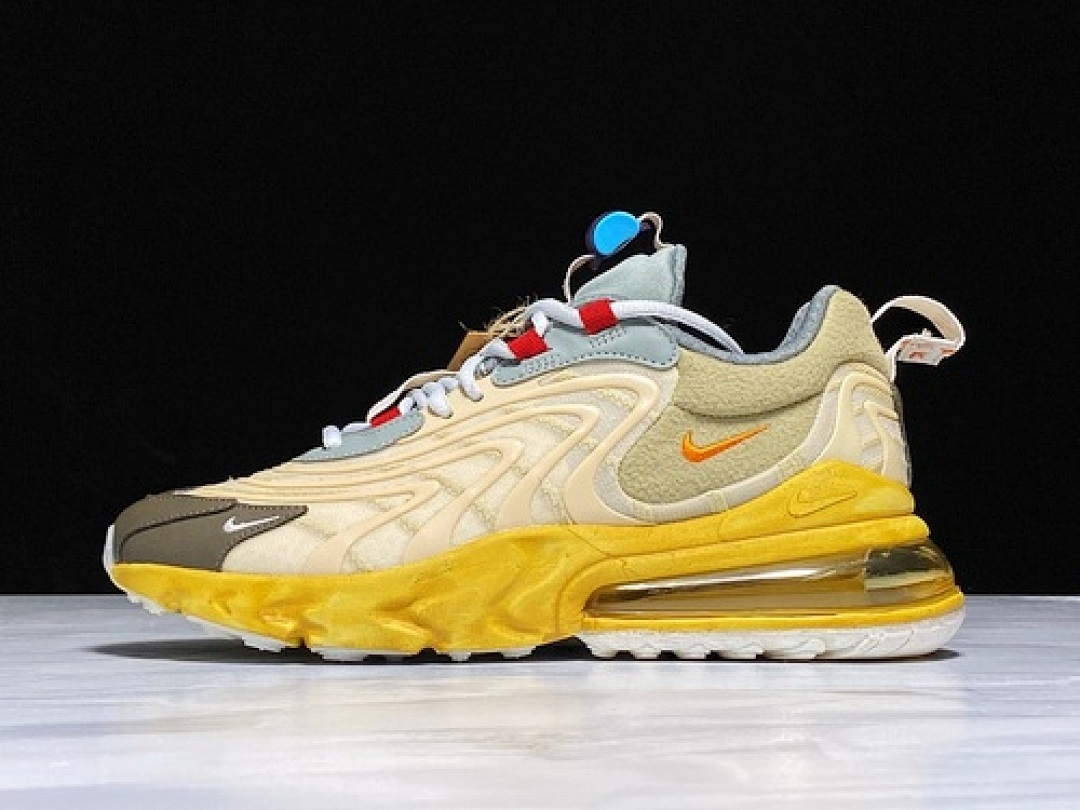 Unbranded [CT2864-200]-[AIR MAX 270 REACT ENG TRAVIS SCOTT LIGHT CREAM/DARK HAZEL-MICA (GREEN]), photo 1