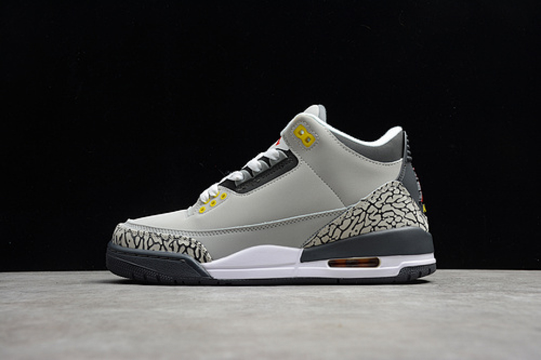 Jordan [CT8532-012]-[AIR JORDAN 3 RETRO COOL GREY SILVER/LIGHT GRAPHITE-ORANGE PEEL-SPORT (RED]), photo 1