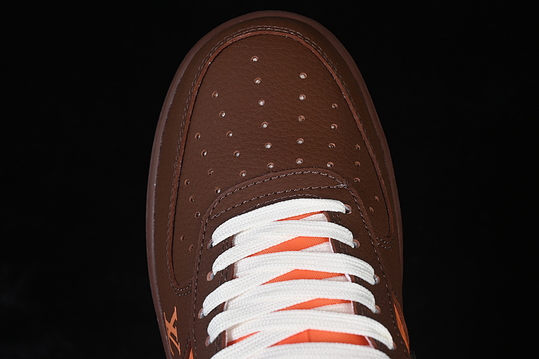 Nike [DF0188-126]-[AIR FORCE 1 07 LOW CASUAL SNEAKERS BROWN/ORANGE/GREEN]-[WOMAN:36-39]-[MAN:40-45] - Image 10