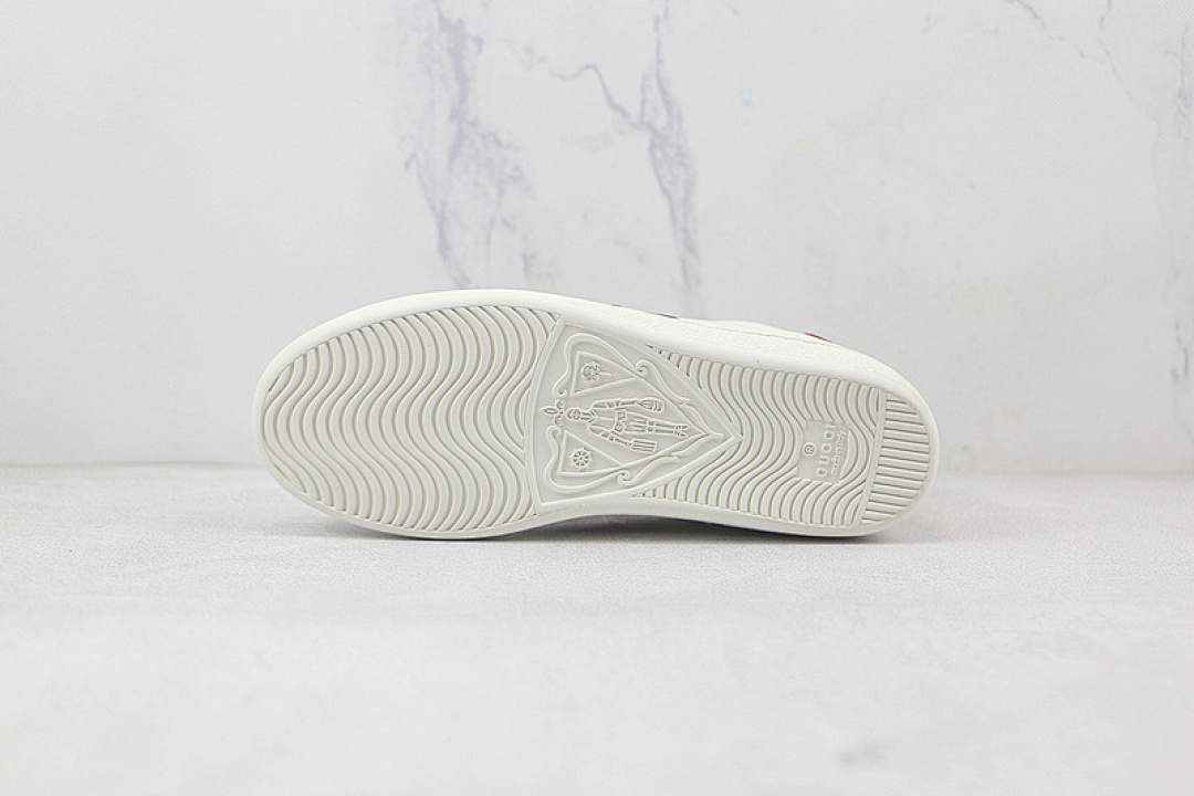 Gucci [GU*CCI ACE EMBROIDERED LOW-TOP SNEAKERS WHITE/GREEN/RED]-[WOMAN:35-39]-[MAN:40-44] - Image 8