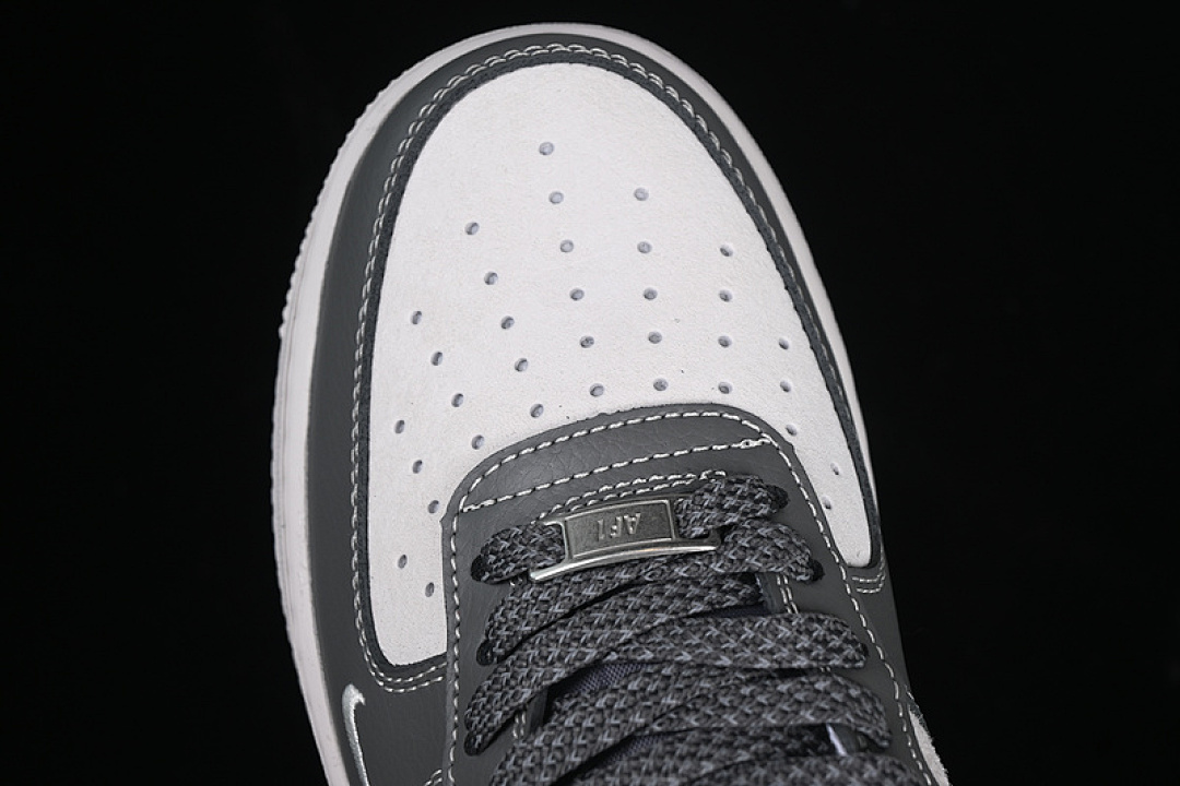 Nike [DM6688-046]-[AIR FORCE 1 07 LOW WHITE/GREY]-[WOMAN:36-39]-[MAN:40-45] - Image 9