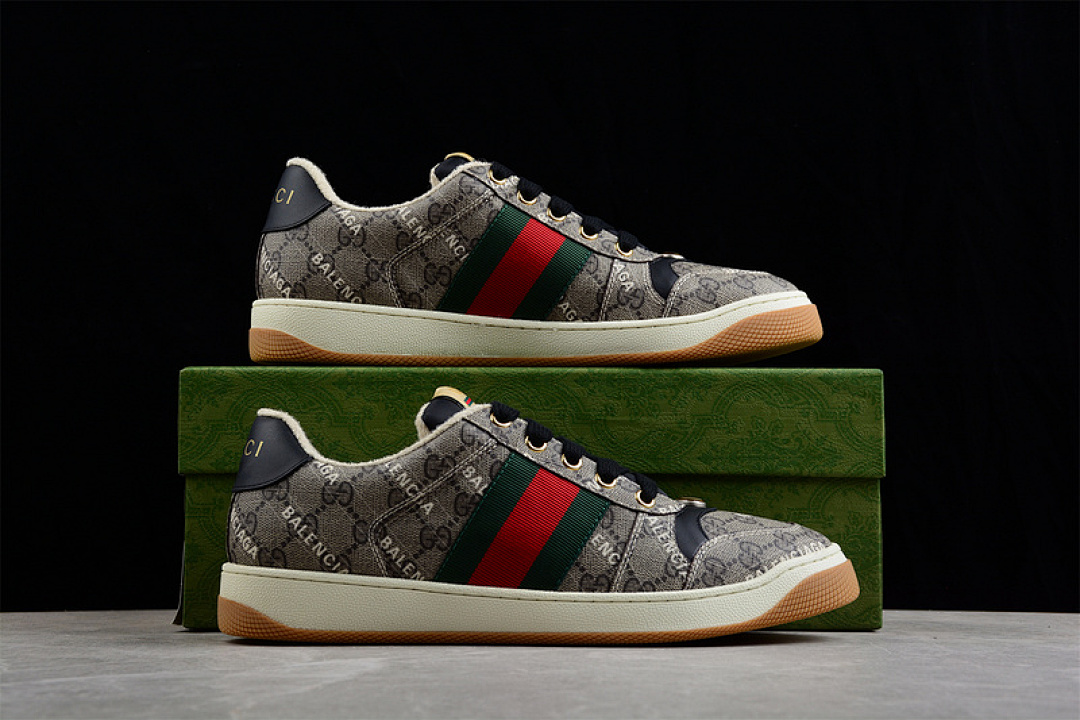 Gucci [GU*CCI DISTRESSED SCREENER SNEAKER GREY/BLACK/RED-BEIGE]-[WOMAN:35-39]-[MAN:40-45] - Image 17