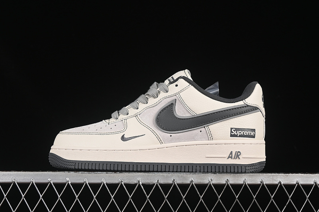 Nike [XZ6188-367]-[AIR FORCE 1 07 LOW SUPREME GREY/WHITE]-[WOMAN:36-39]-[MAN:40-45] - Image 2