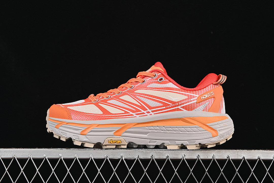 Hoka [1126851 PLTN]-[HOKA MAFATE SPEED 2 WHITE/ORANGE/GREY]-[WOMAN:36-39]-[MAN:40-45] - Image 2