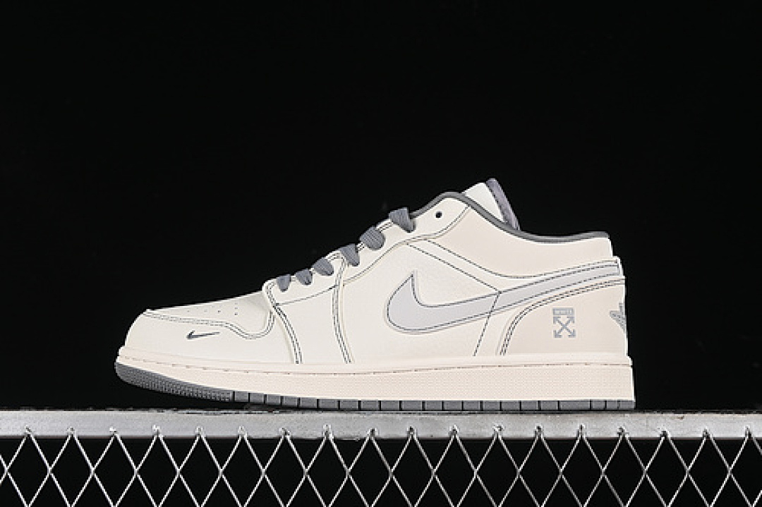 Jordan AIR Jordan 1 LOW OFF-WHITE WHITE/GREY · CF3688-022, photo 1