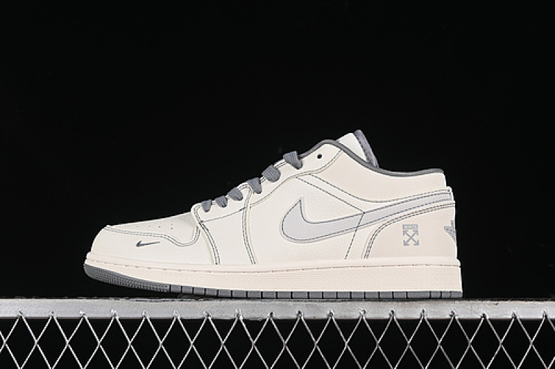 Jordan AIR Jordan 1 LOW OFF-WHITE WHITE/GREY · CF3688-022, photo 1