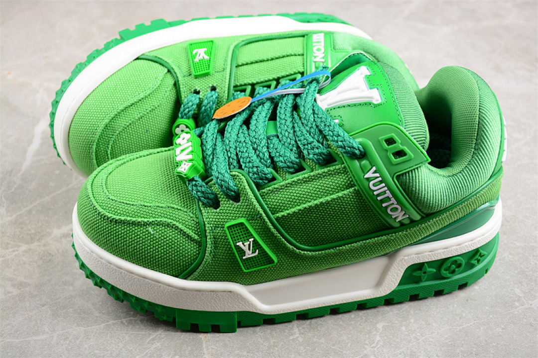 Louis Vuitton [L*V TRAINER MAXI WHITE/GREEN]-[WOMAN:35-39]-[MAN:40-45] - Image 10