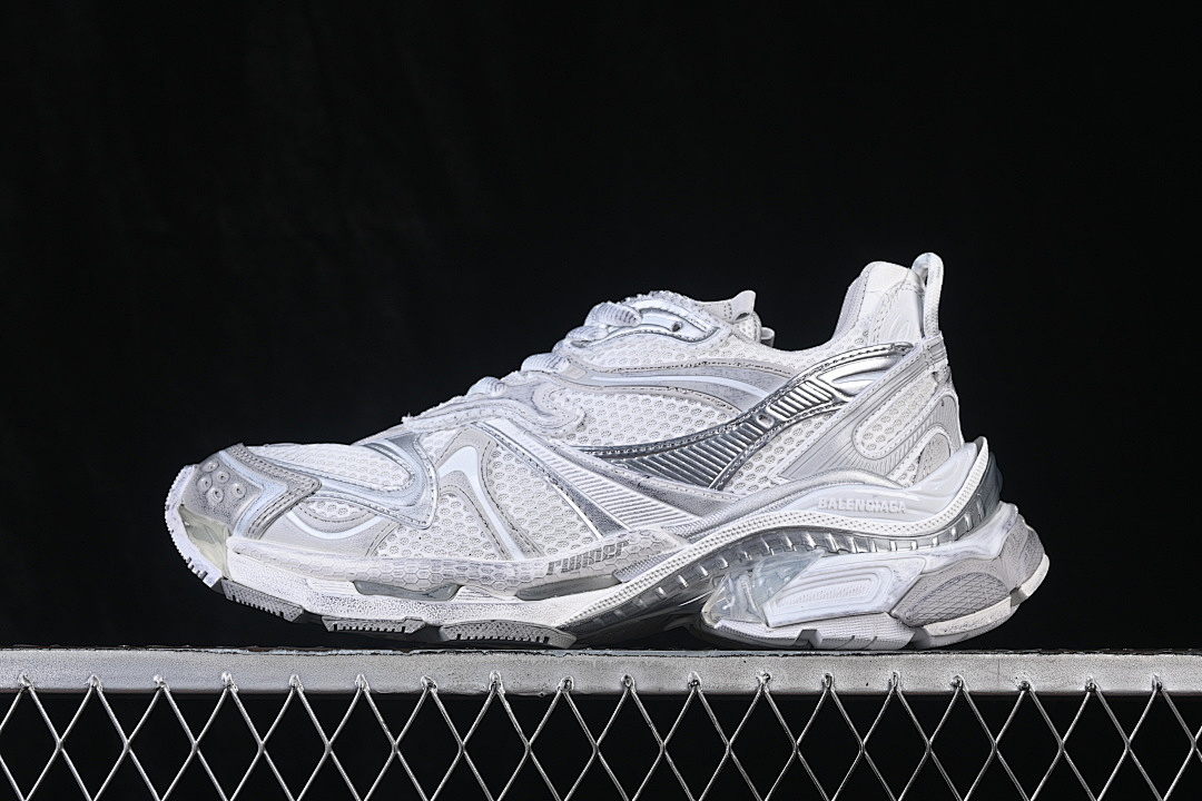 Balenciaga [W3RXP9110]-[RETRO CASUAL SHOES WHITE/SILVER/WHITE]-[WOMAN:35-39]-[MAN:40-46] - Image 2
