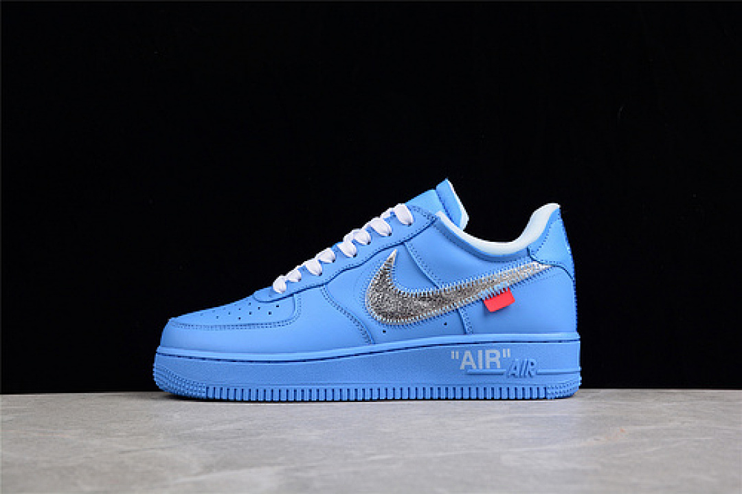 Off-White [CI1173-400]-[OW X AIR FORCE 1 LOW 07 MCA UNIVERSITY BLUE/WHITE-UNIVERSITY RED-METALLIC (SILVER]), photo 1