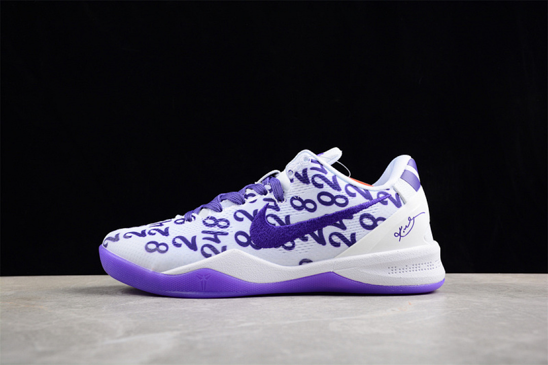 Nike [FQ3549-100]-[KOBE 8 PROTRO WHITE/PURPLE]-[MAN:40-46] - Image 17