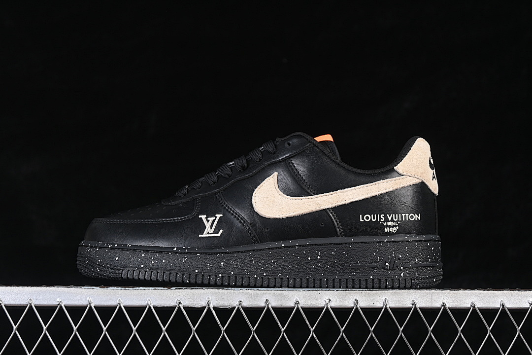 Nike Nike AIR FORCE 1 07 LOW BLACK/BEIGE/BLACK · NH0601-586, photo 1