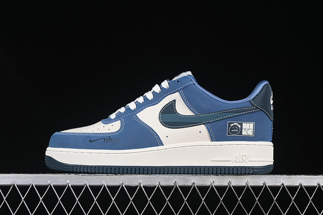 Nike [KK1988-068]-[AIR FORCE 1 07 LOW WHITE/BLUE]-[WOMAN:36-39]-[MAN:40-45] - Image 2