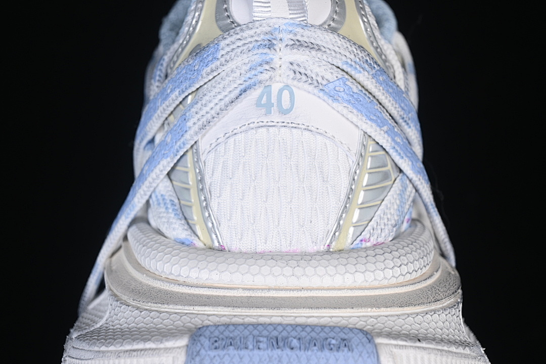 Balenciaga [W3XHL9949]-[3XL EXTREME LACES RUNNING SHOES WHITE/BLUE/GREY]-[WOMAN:35-39]-[MAN:40-46] - Image 8