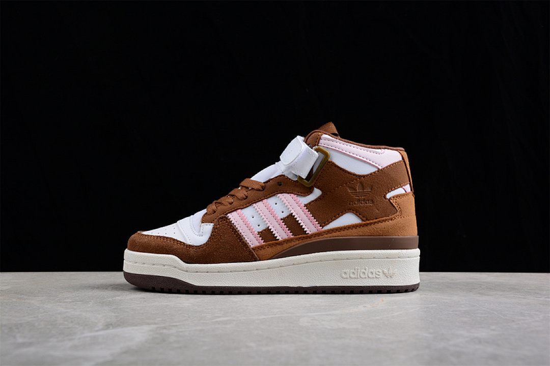 Unbranded [GY6802]-[FORUM MID CHOCOLATE TO MY STRAWBERRY CLOUD WHITE/LIGHT PINK/PANTONE]-[UNISEX:36-45], photo 1