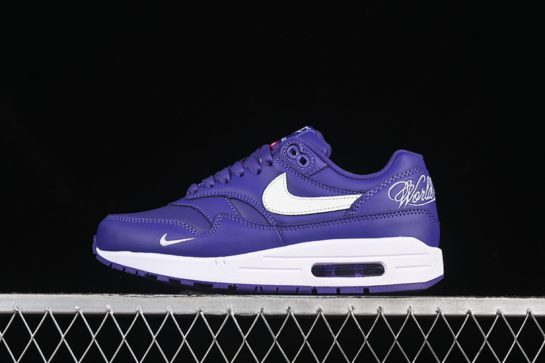 Purple Nike SUPREME X AIR MAX 1 VARSITY PURPLE/WHITE/VARSITY PURPLE · HF8813-500, photo 1