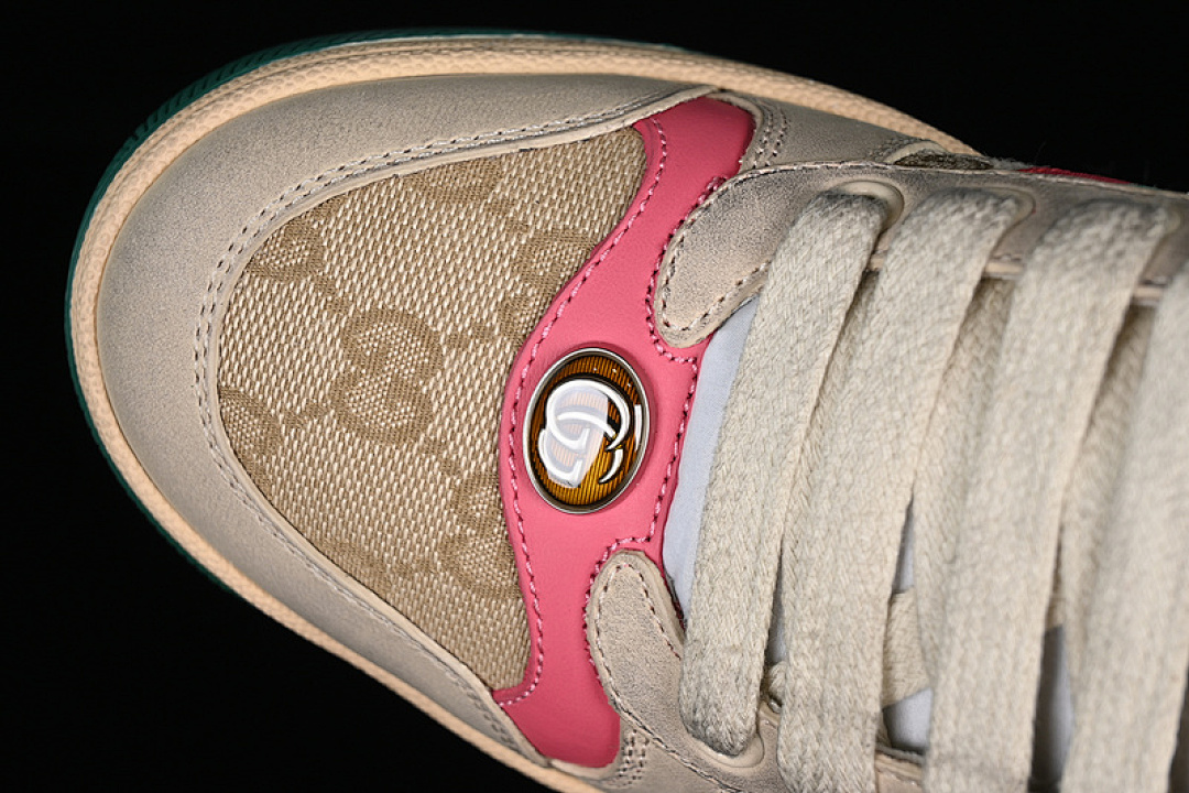 Gucci [9Y9209443]-[GU*CCI DISTRESSED SCREENER SNEAKER PINK/BROEN/GREY/RED/GREEN]-[WOMAN:35-40] - Image 10