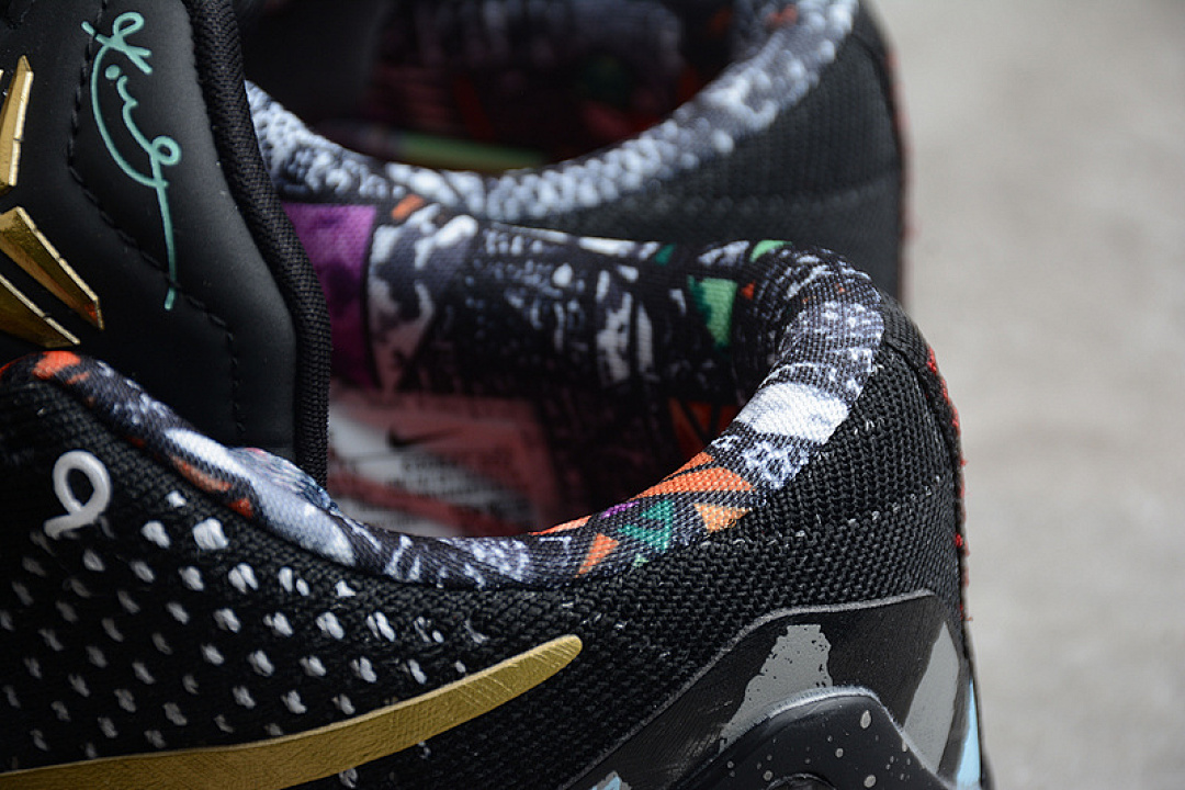 Nike [630847-002]-[KOBE 9 ELITE ALL STAR GUMBO LEAGUE MAESTRO BLACK/METALLIC GOLD-WHITE]-[MAN:40-46] - Image 6