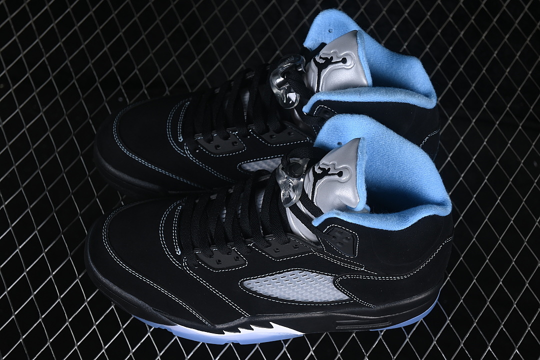 Unbranded [DD0587-008]-[AIR JORDAN 5 RETRO AJ5 BASKETBALL SHOES BLACK/SKY BLUE]-[WOMAN:36-39]-[MAN:40-49] - Image 10