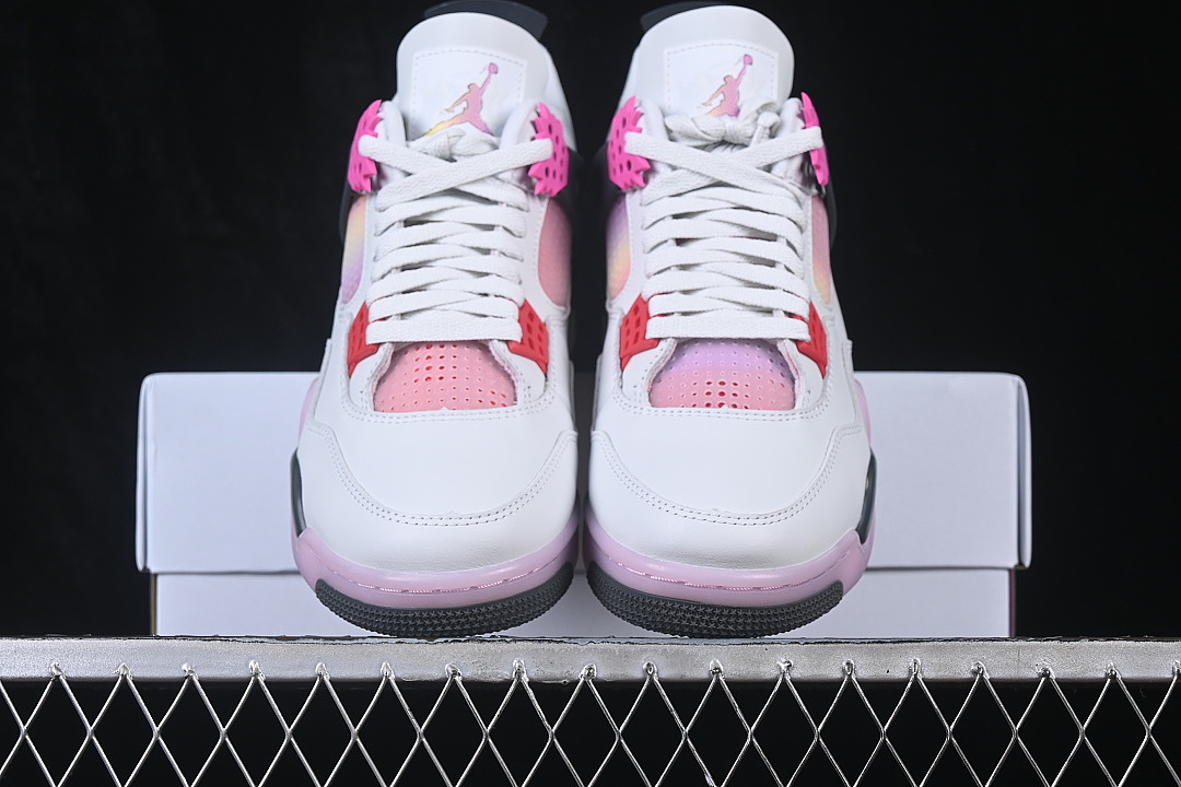 Unbranded [JA1135-100]-[AIR JORDAN 4 RETRO COMIC AJ4 PINK/WHITE/BLACK]-[WOMAN:36-39]-[MAN:40-47.5] - Image 12