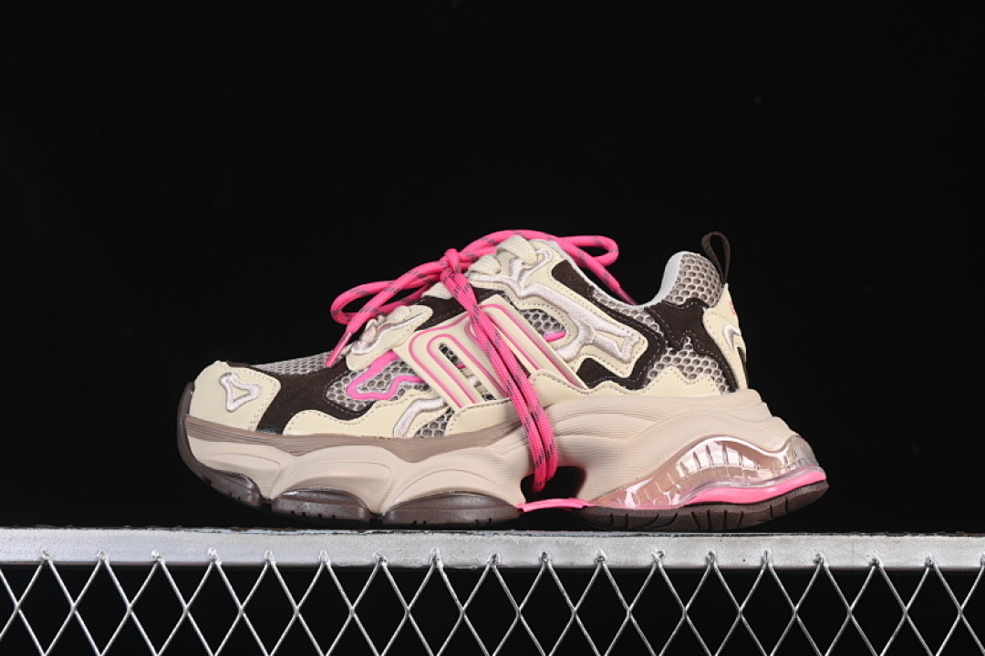 Unbranded [G25X3232B]-[DAD SHOES WITH STRAPPY CRYSTAL SOLES PINK/WHEAT/COFFEE]-[WOMAN:35-39]-[MAN:40], photo 1