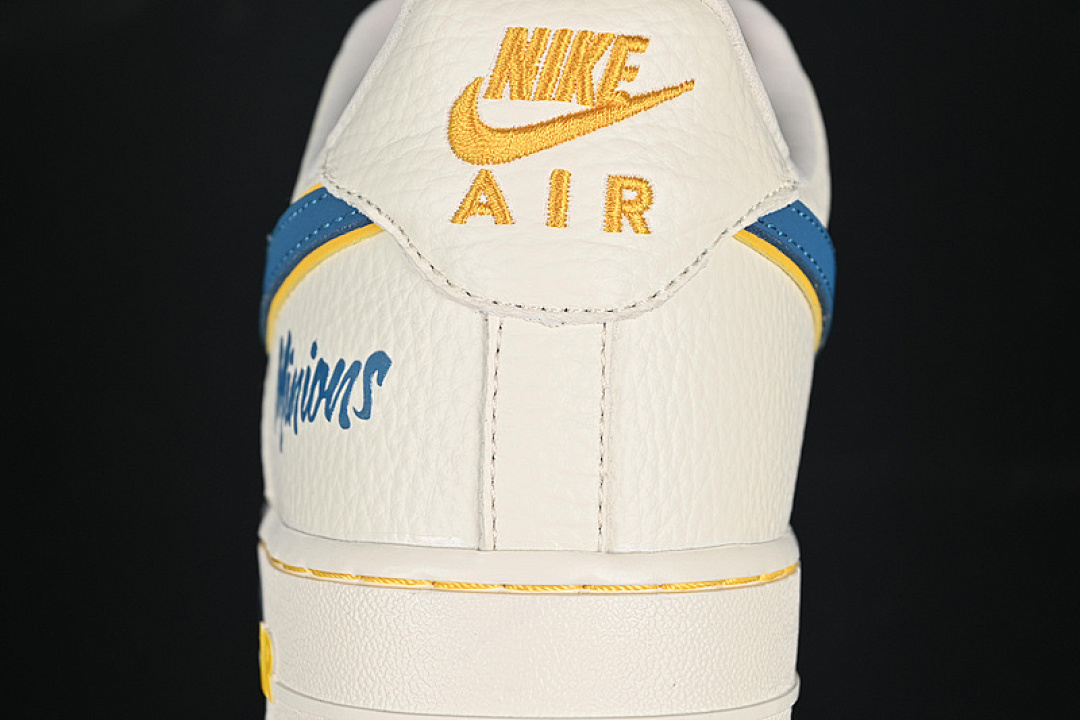 Nike [SC0601-566]-[AIR FORCE 1 07 LOW WHITE/BLUE/YELLOW]-[WOMAN:36-39]-[MAN:40-45] - Image 7