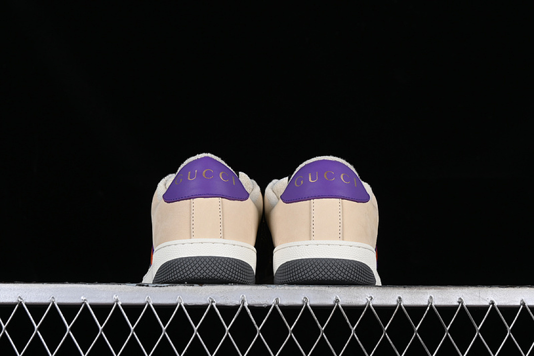 Gucci [9Y9209443]-[GU*CCI DISTRESSED SCREENER SNEAKER WHITE/BROEN/PURPLE/RED/GREEN]-[WOMAN:35-40] - Image 14