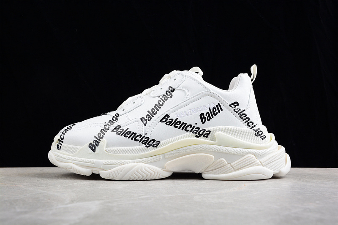 Unbranded [BA*LEN*CIAGA TRIPLE S SNEAKERS WHITE/WHITE/BLACK]-[WOMAN:35-39]-[MAN:40-46], photo 1