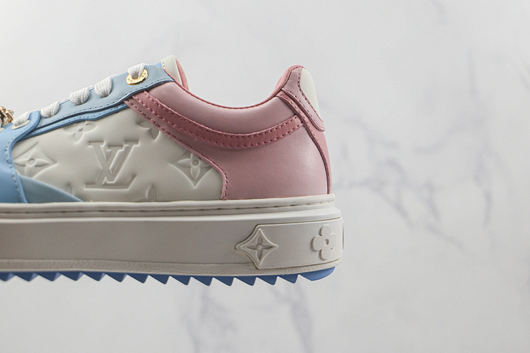 Louis Vuitton [L*V TRAINER SNEAKERS WHITE/BLUE/PINK]-[WOMAN:35-40] - Image 7