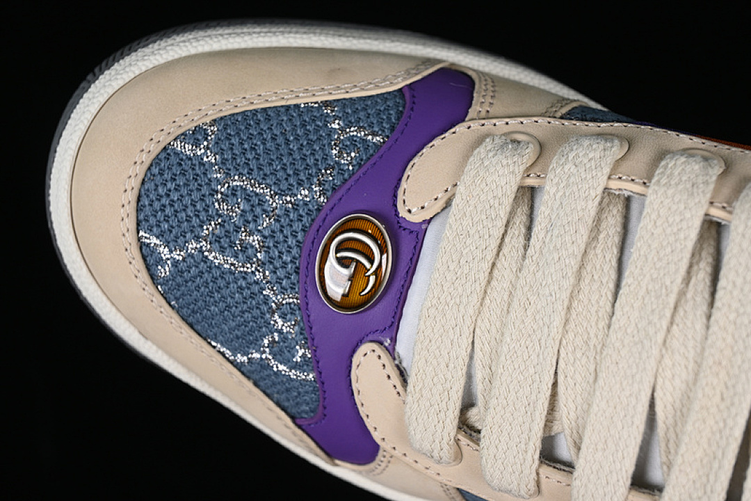 Gucci [9Y9209443]-[GU*CCI DISTRESSED SCREENER SNEAKER WHITE/BROEN/PURPLE/RED/GREEN]-[WOMAN:35-40] - Image 10