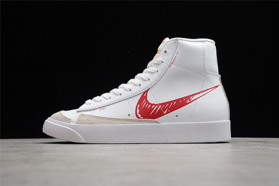 Unbranded [CW7580-100]-[BLAZER MID 77 SKETCH WHITE/WHITE/RED]-[WOMAN:36-39]-[MAN:40-45], photo 1