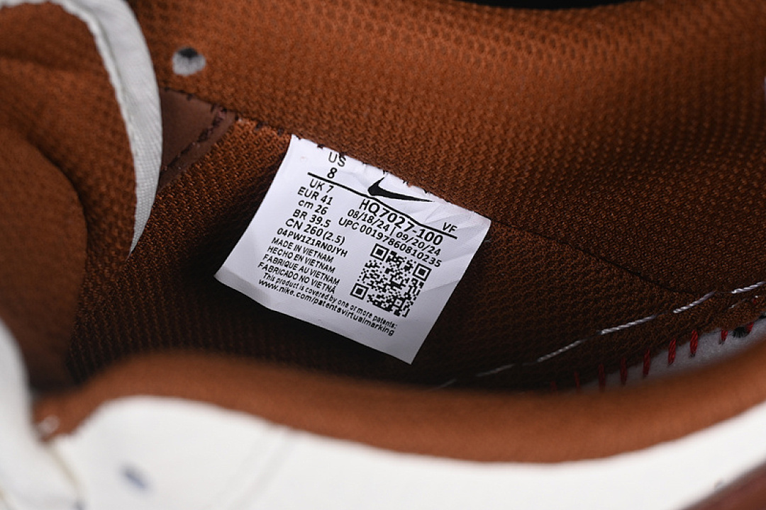 Nike [HQ7027-100]-[HOWARD UNIVERSITY X AIR FORCE 1 07 LOW SAIL/BISON/DRAGON RED]-[UNISEX:36-45] - Image 9