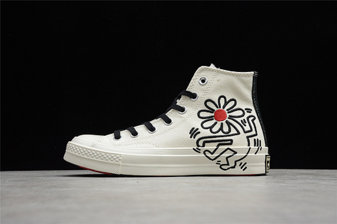 Converse Converse CHUCK TAYLOR ALL-STAR 70S HIGH KEITH HARING EGRET/BLACK/RED · 171858C, photo 1