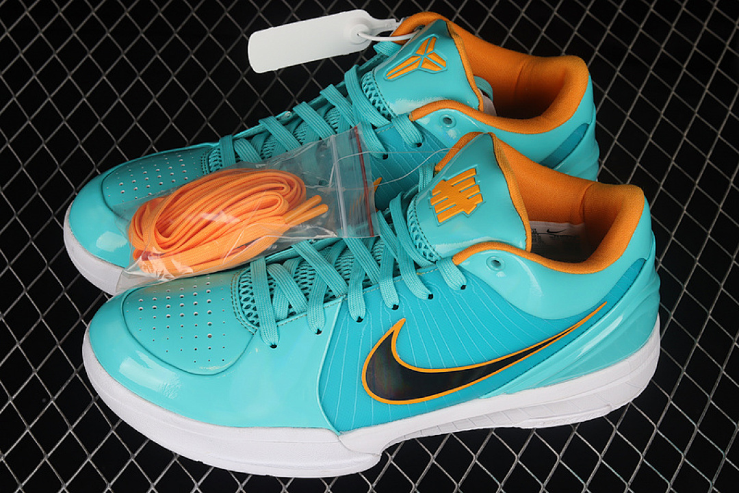 Nike [CQ3869-300]-[UNDEFEATED X KOBE 4 PROTRO HYPER JADE TEAL/MANGO/WHITE]-[MAN:39-46] - Image 11
