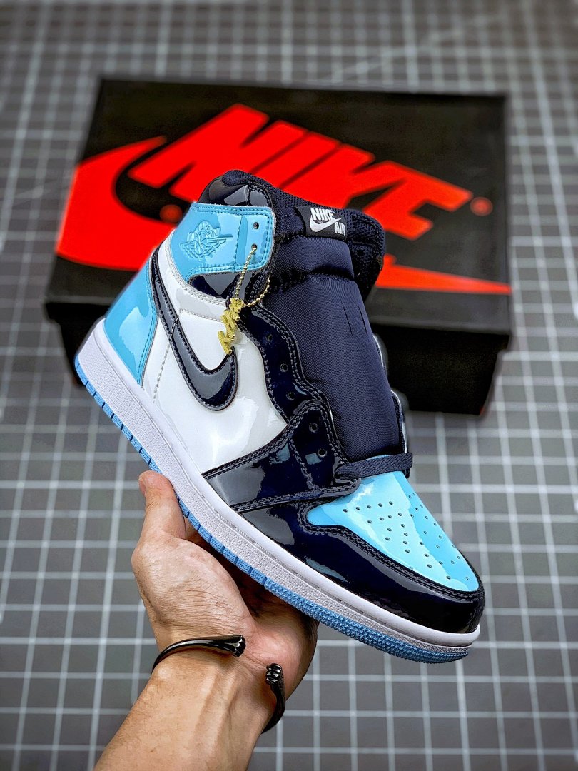 Jordan [CD0461-401]-[AIR JORDAN 1 HIGH OG UNC PATENT LEATHER OBSIDIAN/BLUE/WHITE], photo 1