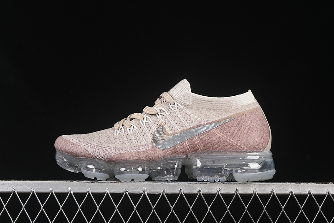 VAPORMAX FLYKNIT STRING/CHROME-SUNSET GLOW-TAUPE GREY · 849557-202, photo 1