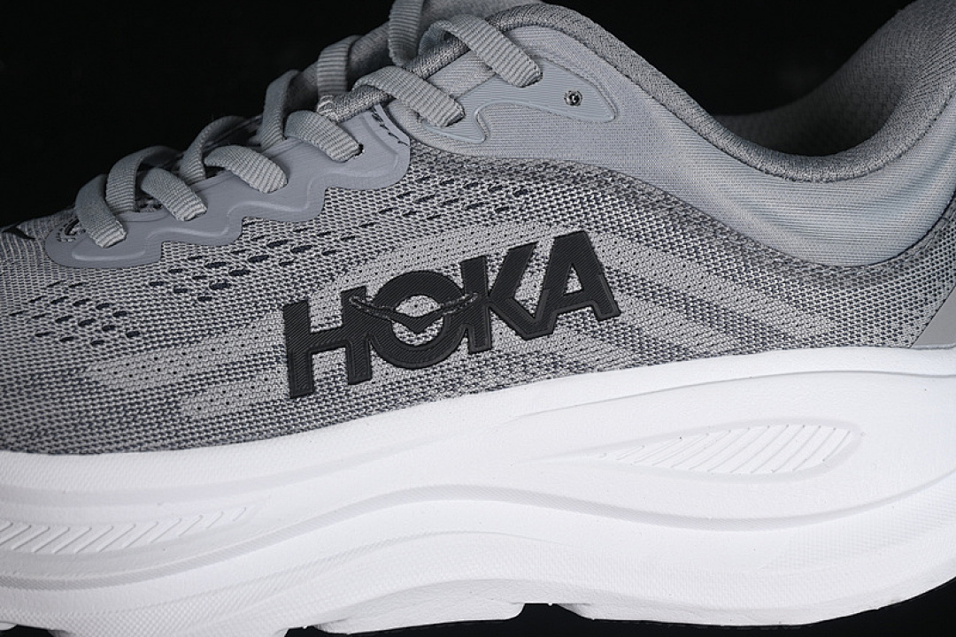 On Running [1162011 GCTC]-[HOKA ONE BONDI 9 BLACK/WHITE/GREY]-[WOMAN:36-39]-[MAN:40-45] - Image 8