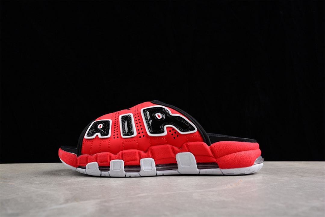 Nike [FB7818-100]-[AIR MORE UPTEMPO SLIDE WHITE/BLACK/RED]-[WOMAN:36-39]-[MAN:40-45] - Image 13