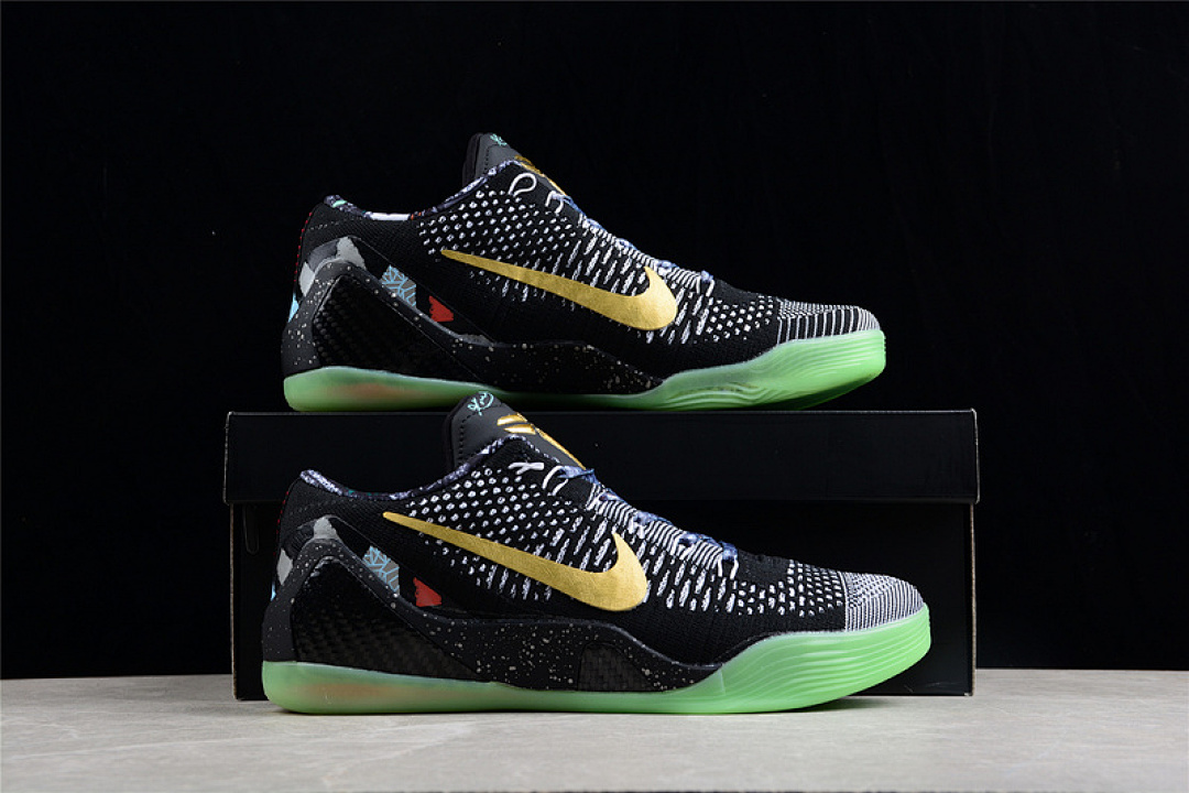 Nike [630847-002]-[KOBE 9 ELITE ALL STAR GUMBO LEAGUE MAESTRO BLACK/METALLIC GOLD-WHITE]-[MAN:40-46] - Image 20
