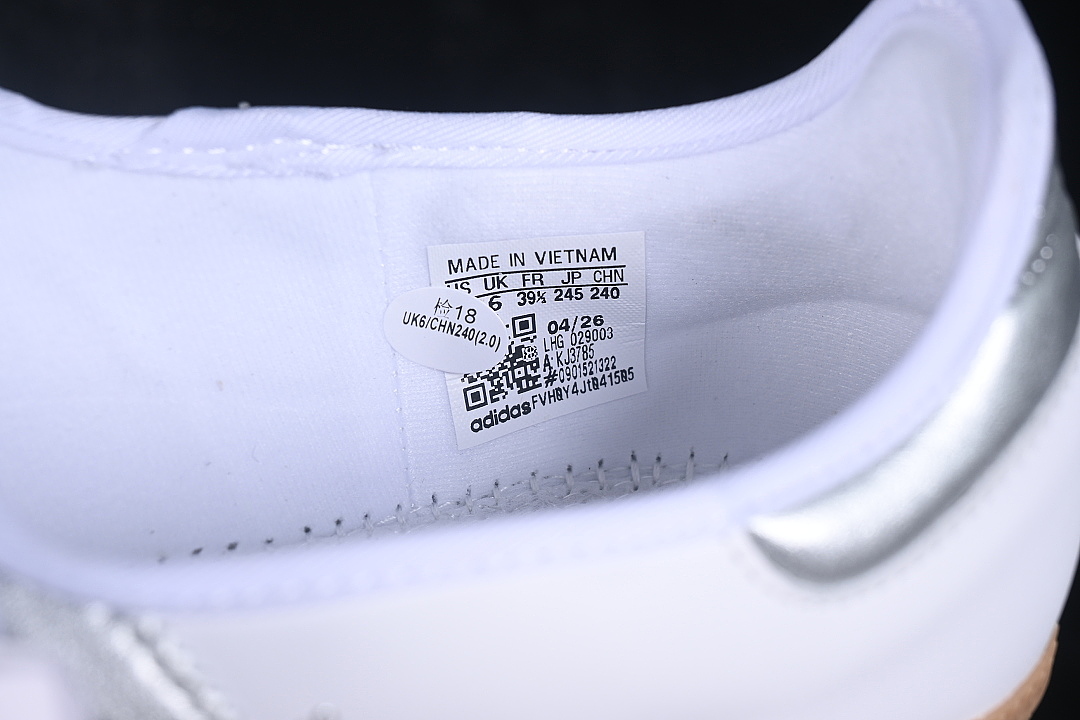 Adidas [KJ3785]-[LAZY PERSON'S LIFE SHOES SILVER/WHITE]-[WOMAN:36-39]-[MAN:40-41] - Image 5