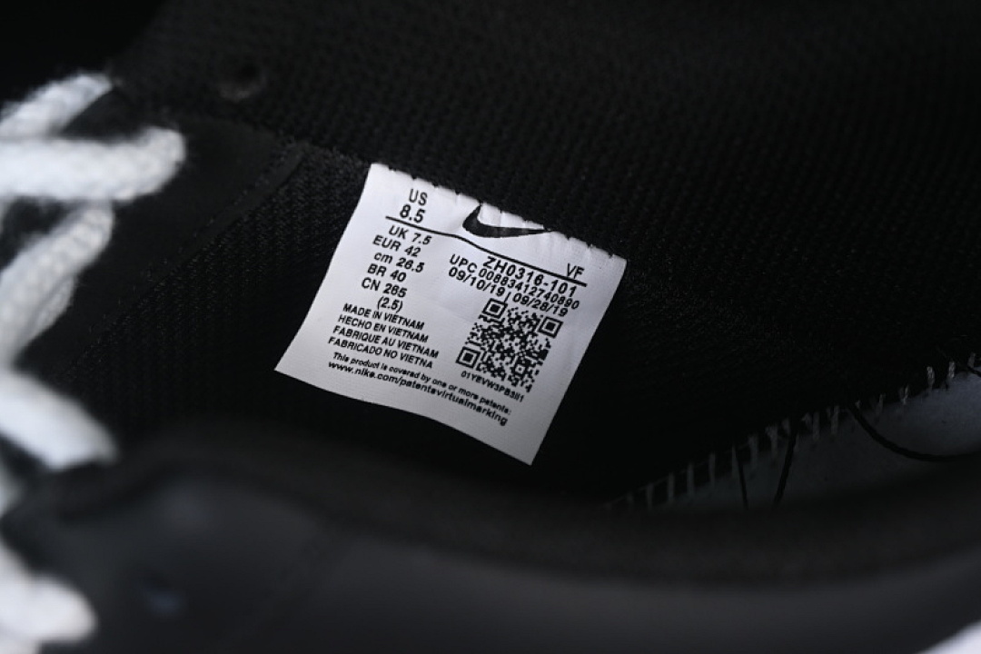 Nike [ZH0316-101]-[AIR FORCE 1 07 LOW WHITE/BLACK]-[WOMAN:36-39]-[MAN:40-45] - Image 7